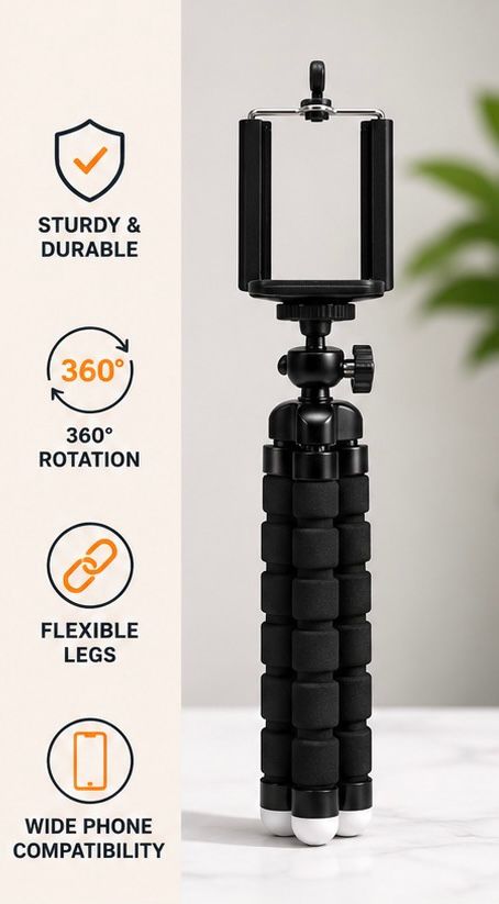 Flexible Tripod Mini Universal Octopus Leg